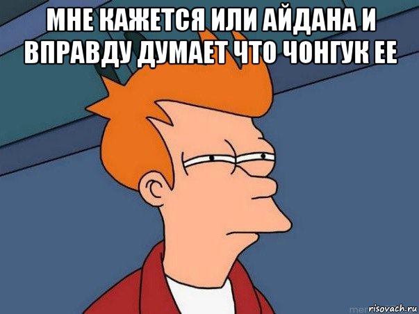 мне кажется или айдана и вправду думает что чонгук ее , Мем  Фрай (мне кажется или)