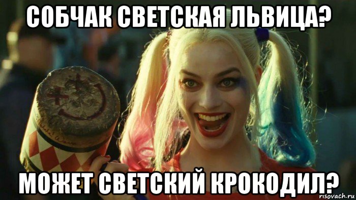 собчак светская львица? может светский крокодил?, Мем    Harley quinn