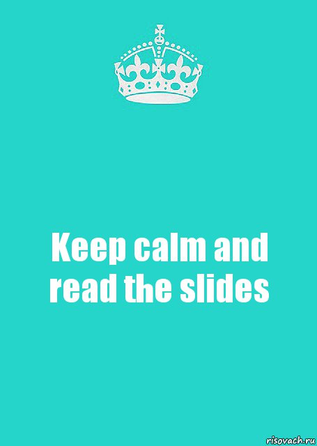 Keep calm and read the slides, Комикс  Keep Calm 2