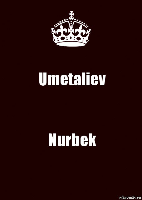 Umetaliev Nurbek, Комикс keep calm