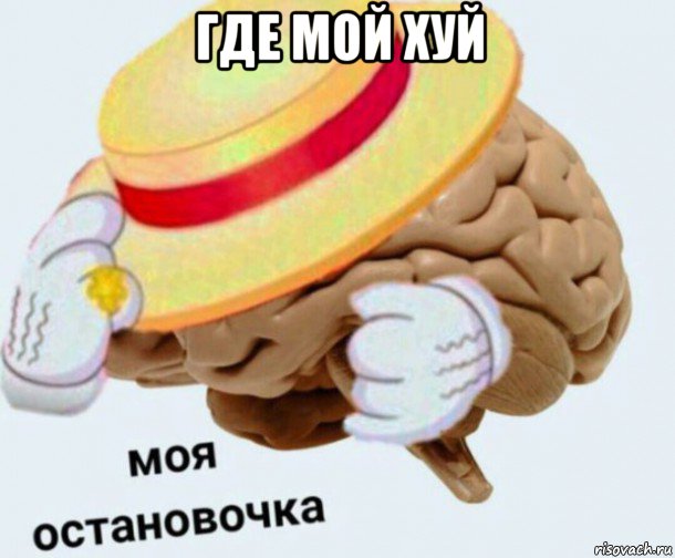 где мой хуй , Мем   Моя остановочка мозг