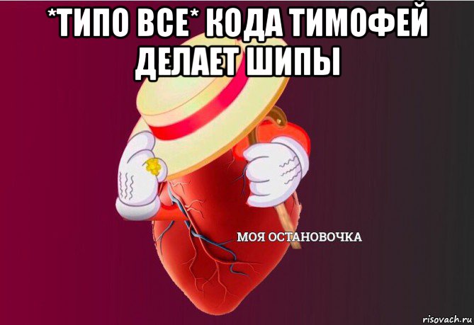 *типо все* кода тимофей делает шипы , Мем   Моя остановочка