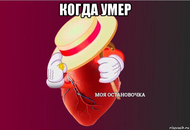 когда умер , Мем   Моя остановочка