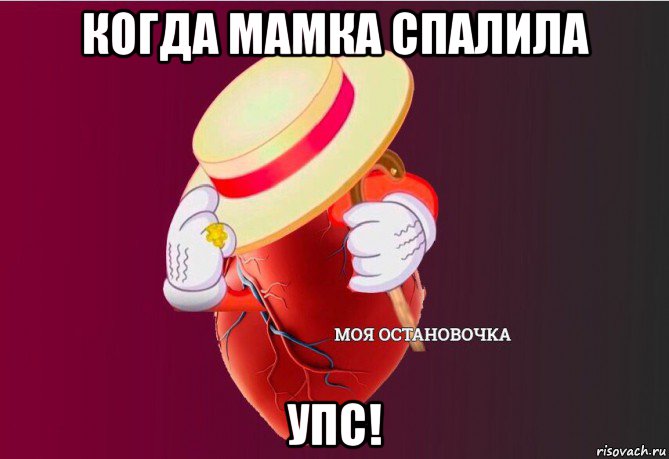 когда мамка спалила упс!, Мем   Моя остановочка