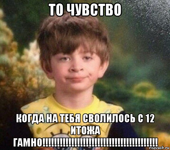 то чувство когда на тебя сволилось с 12 итожа гамно!!!!!!!!!!!!!!!!!!!!!!!!!!!!!!!!!!!!!!!!, Мем Недовольный пацан