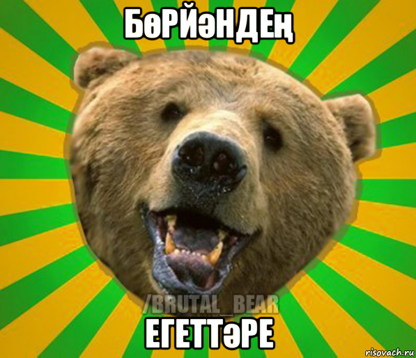 бөрйәндең егеттәре, Мем Нелепый медведь