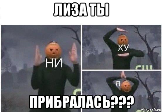 лиза ты прибралась???, Мем  Ни ху Я