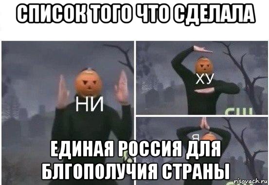 список того что сделала единая россия для блгополучия страны, Мем  Ни ху Я