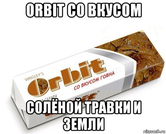 orbit со вкусом солёной травки и земли, Мем орбит