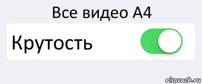 Все видео A4 Крутость , Комикс Переключатель