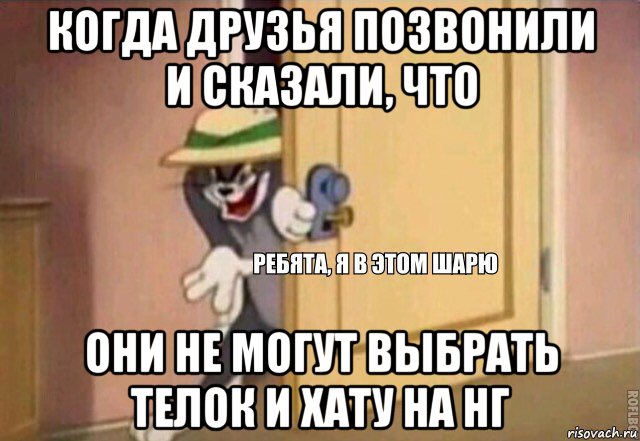 когда друзья позвонили и сказали, что они не могут выбрать телок и хату на нг, Мем    Ребята я в этом шарю