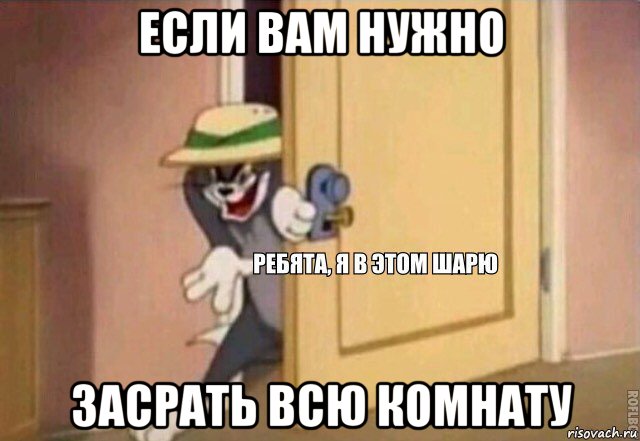 если вам нужно засрать всю комнату, Мем    Ребята я в этом шарю