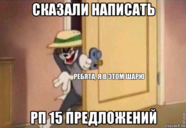 сказали написать рп 15 предложений, Мем    Ребята я в этом шарю