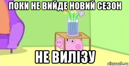 поки не вийде новий сезон не вилізу, Мем  Свинка пеппа под столом