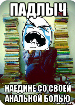 падлыч наедине со своей анальной болью, Мем Типовий десятикласник