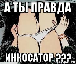 а ты правда инкосатор ???, Мем Трусы снимает