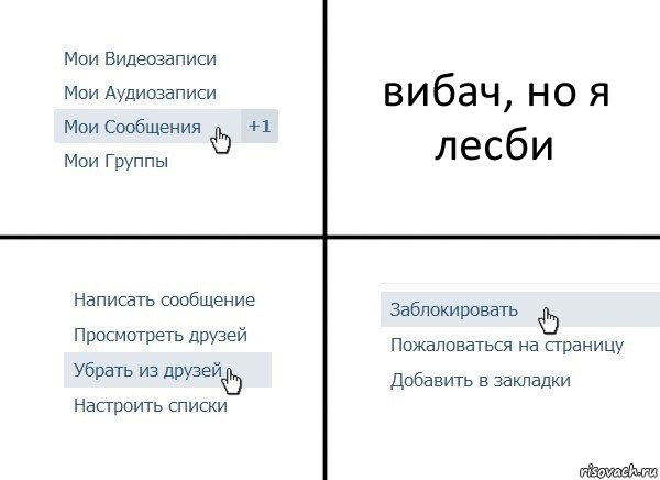 вибач, но я лесби, Комикс  Удалить из друзей