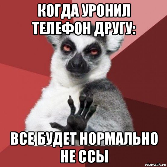 когда уронил телефон другу: все будет нормально не ссы, Мем Узбагойзя