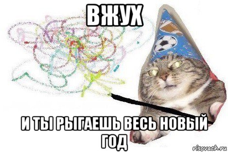 вжух и ты рыгаешь весь новый год, Мем Вжух мем