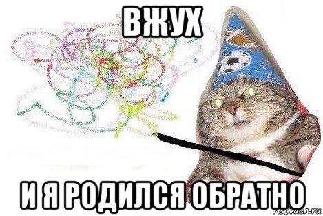 вжух и я родился обратно, Мем Вжух мем