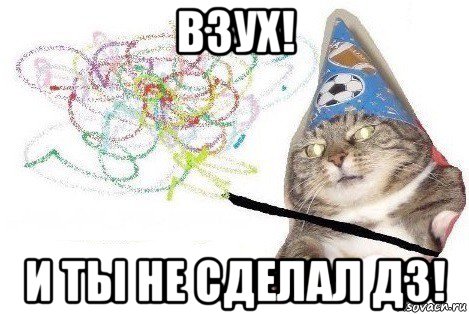 взух! и ты не сделал дз!, Мем Вжух мем