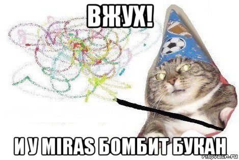 вжух! и у miras бомбит букан, Мем Вжух мем