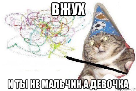 вжух и ты не мальчик а девочка, Мем Вжух мем