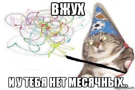 вжух и у тебя нет месячных.., Мем Вжух мем