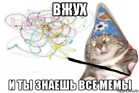 вжух и ты знаешь все мемы, Мем Вжух мем