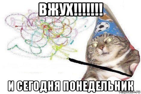 вжух!!!!!!! и сегодня понедельник, Мем Вжух мем