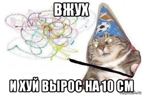 вжух и хуй вырос на 10 см, Мем Вжух мем