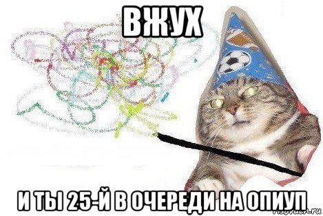 вжух и ты 25-й в очереди на опиуп, Мем Вжух мем