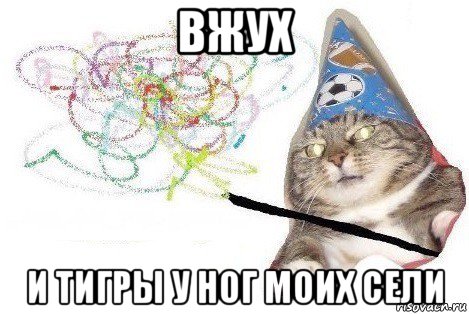 вжух и тигры у ног моих сели, Мем Вжух мем