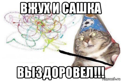 вжух и сашка выздоровел!!!, Мем Вжух мем