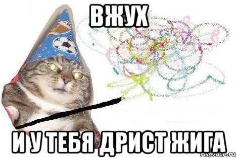 вжух и у тебя дрист жига, Мем Вжух