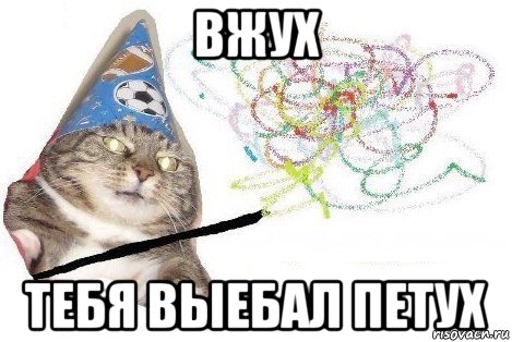 вжух тебя выебал петух, Мем Вжух