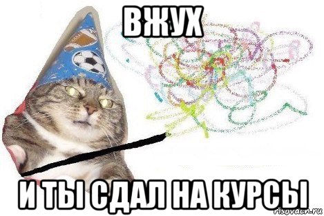 вжух и ты сдал на курсы, Мем Вжух