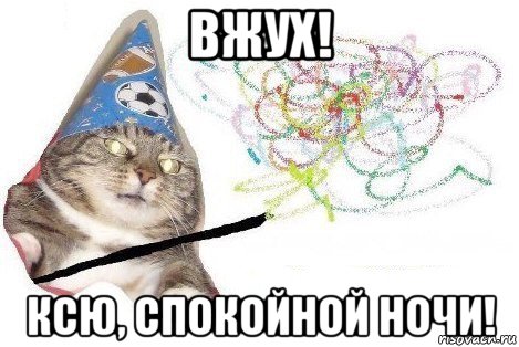 вжух! ксю, спокойной ночи!, Мем Вжух