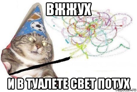 вжжух и в туалете свет потух, Мем Вжух