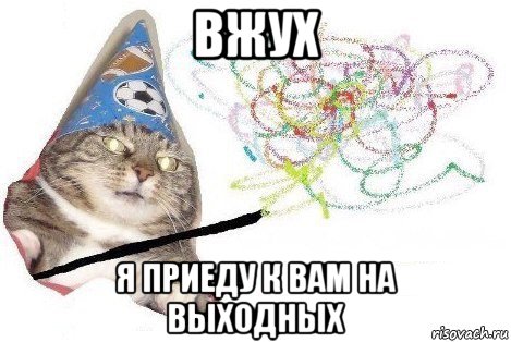 вжух я приеду к вам на выходных, Мем Вжух