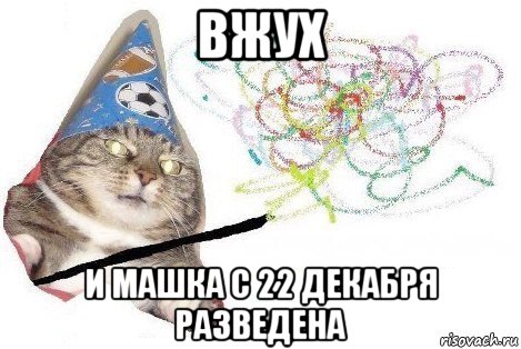 вжух и машка с 22 декабря разведена