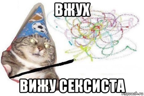 вжух вижу сексиста, Мем Вжух