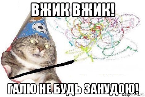 вжик вжик! галю не будь занудою!, Мем Вжух