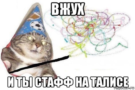 вжух и ты стафф на талисе, Мем Вжух