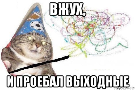 вжух, и проебал выходные, Мем Вжух
