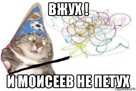 вжух ! и моисеев не петух, Мем Вжух