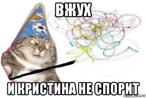 вжух и кристина не спорит, Мем Вжух