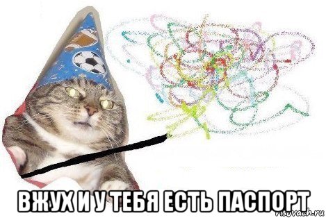  вжух и у тебя есть паспорт, Мем Вжух