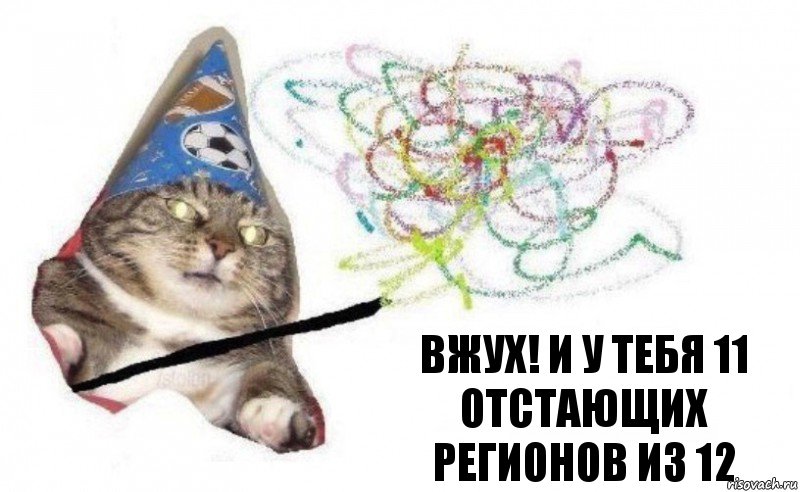 Вжух! и у тебя 11 отстающих регионов из 12, Комикс    Вжух