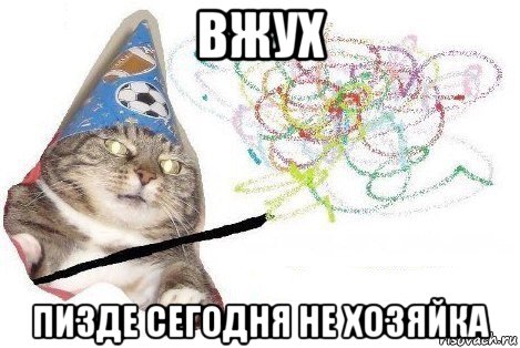 вжух пизде сегодня не хозяйка, Мем Вжух